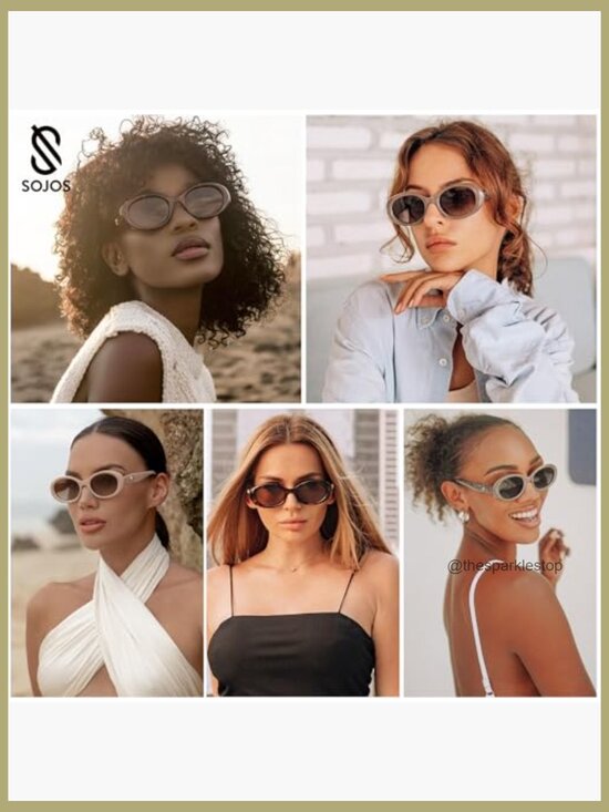 Retro Oval Polarized Sunglasses UV400 Protection Tiny Frame main image 6